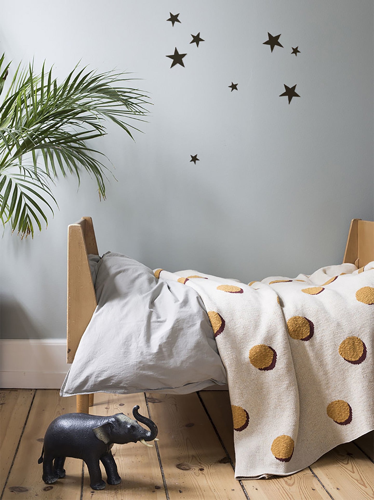 kodomo - ferm living wall stickers mini stars black