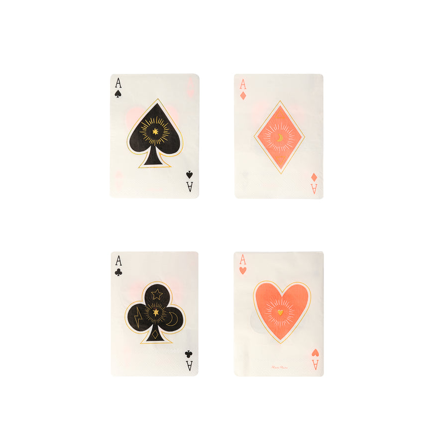 Magic Aces Napkins / Set of 16