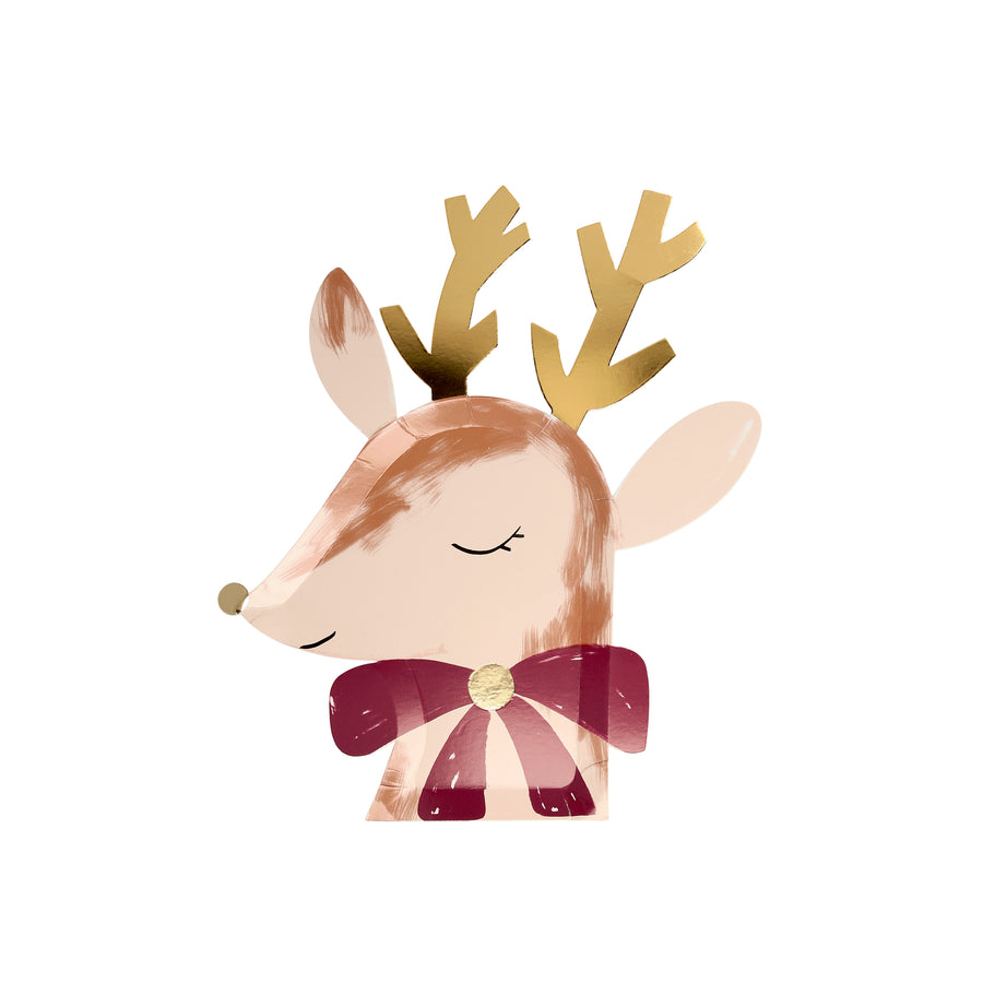 Reindeer With Bow Plates