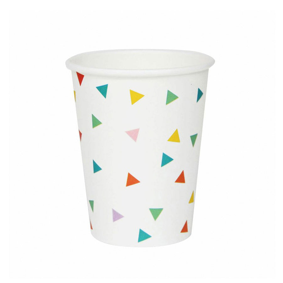 Rainbow Triangles Paper Cups / Set of 8