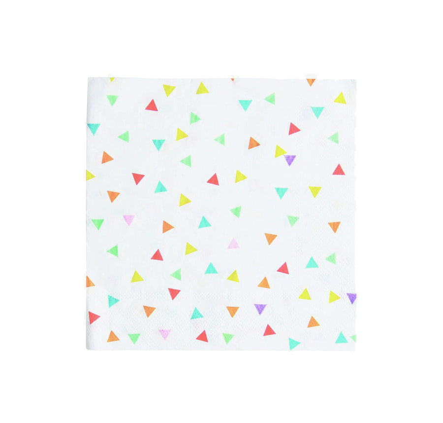 Rainbow Triangles Paper Napkins / 20